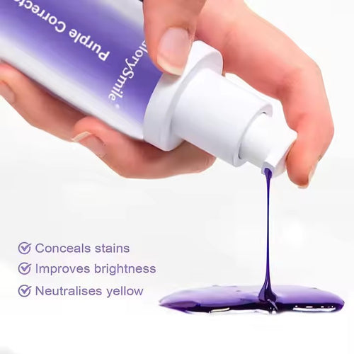 GlorySmile Dental Purple Toothpaste for Teeth Whitening, Tooth Stain Removal, Tooth Paint Booster for Brightness and Reduce Yellowing