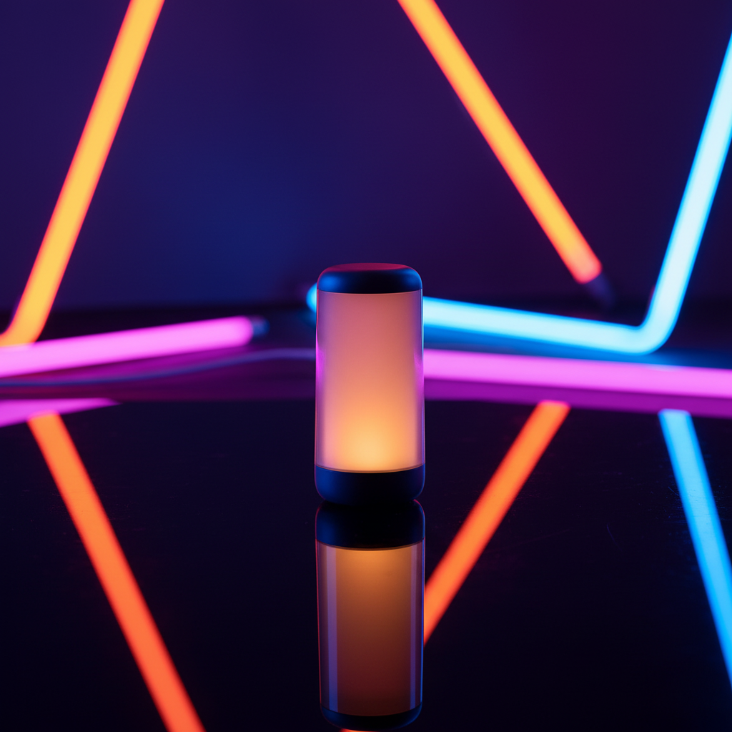 Fotografía dinámica con luces de colores