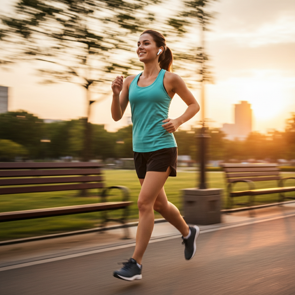 Lifestyle running outdoor