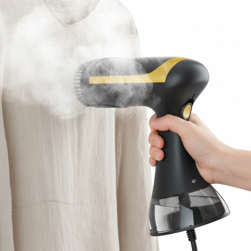 Steamer in Action Close-up